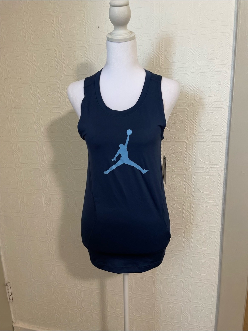 Jordan Navy Training Tank with Light Blue Trim